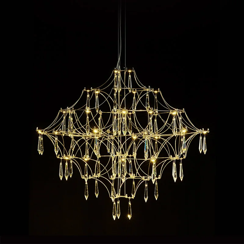 Bầu Trời Starlight Đèn Chùm Pha Lê Mặt Dây Chuyền Ánh Sáng Sống Phòng Ă - DC-380