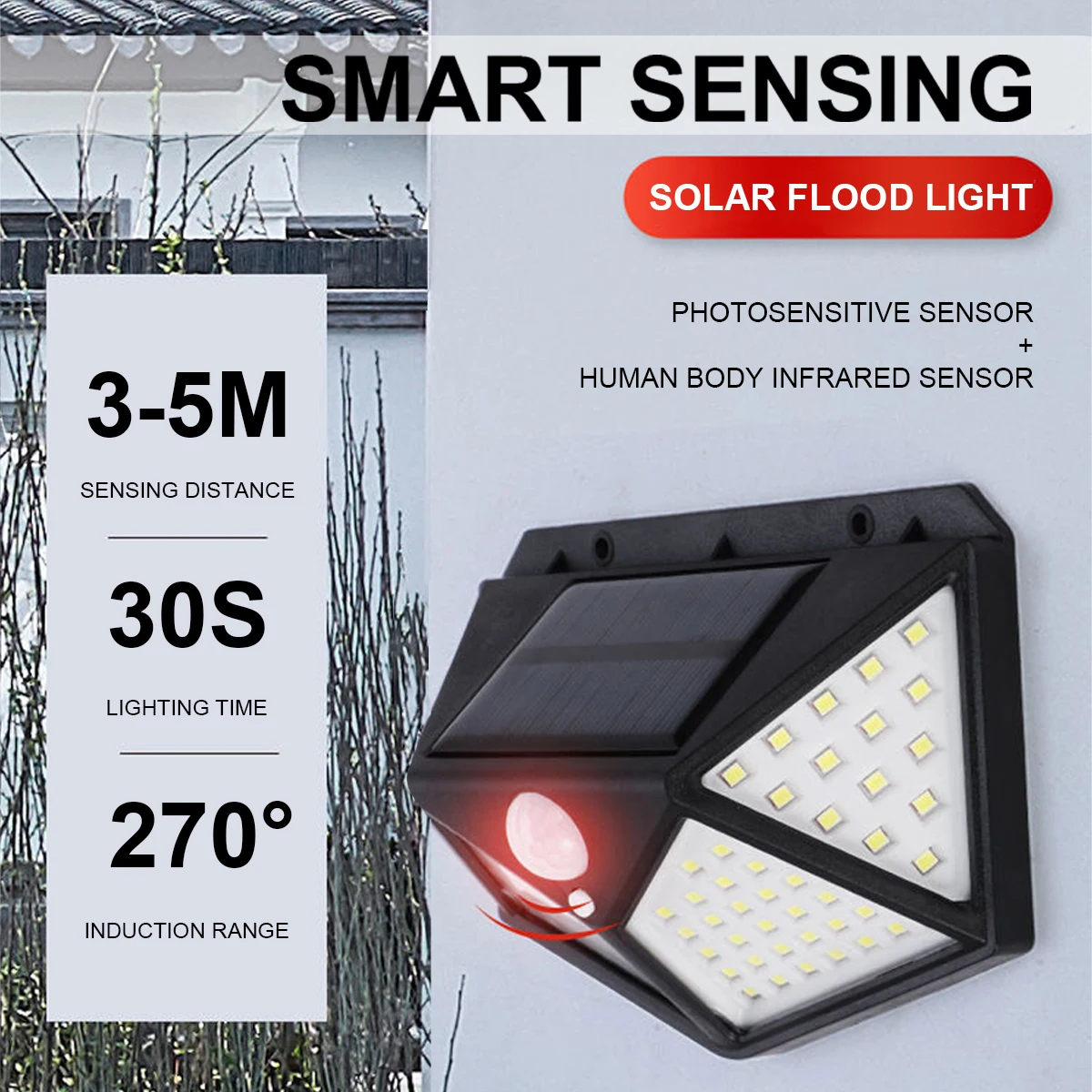 Đèn LED năng lượng mặt trời Đèn sân vườn ngoài trời Cơ thể - DTN-331