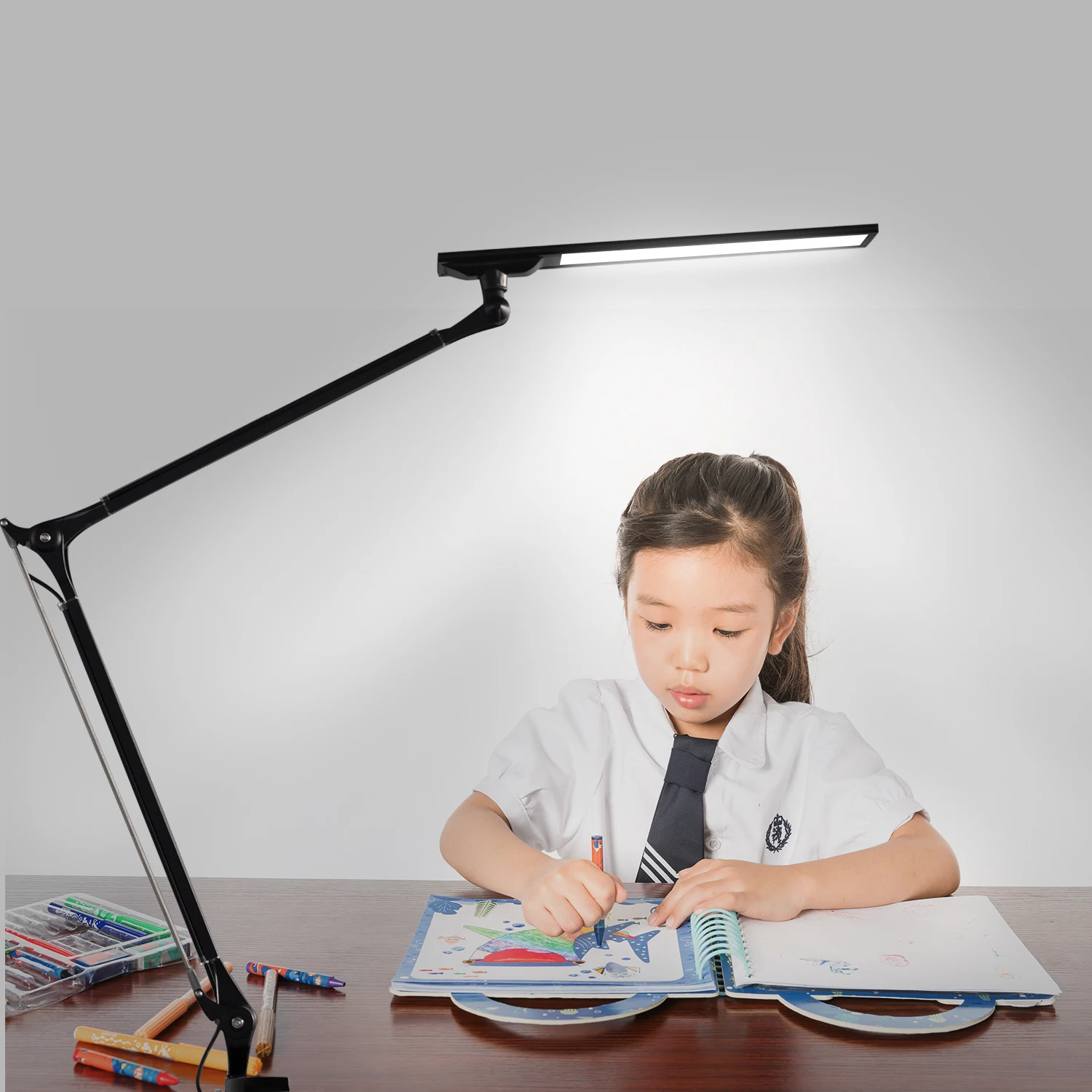 Đèn Điều khiển bằng cảm ứng Đèn LED chăm sóc mắt siêu sáng Đèn bàn dài - DDB-559