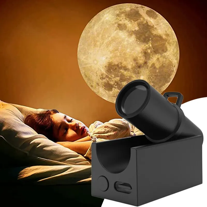 Đèn Ngủ LED USB Trái Đất Mặt Trăng Máy Chiếu Giấc Ngủ Của - DTN-196