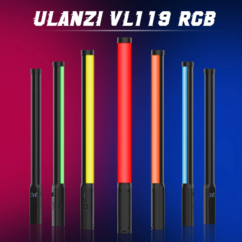 Đèn Ulanzi VL119 Cầm Tay RGB Nhiều Màu Sắc Dính Đèn 19.68 Inch Đèn LED - DDB-01