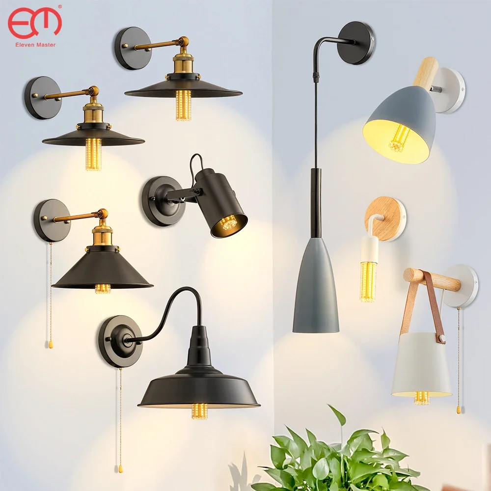 Đèn Tường Vintage Có Công Tắc E27 Đế Công Nghiệp AC90-260V - DTN-72