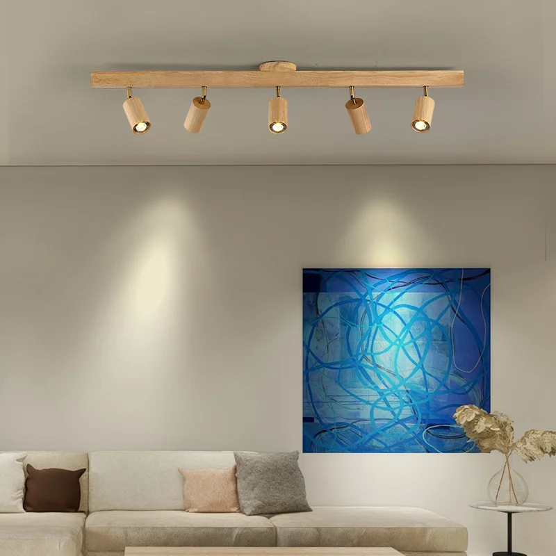 Đèn Chùm Đèn Led Gỗ Có Đèn Cho Phòng Khách Phòng Ngủ Hành Lang Nhà Tron - DC-397