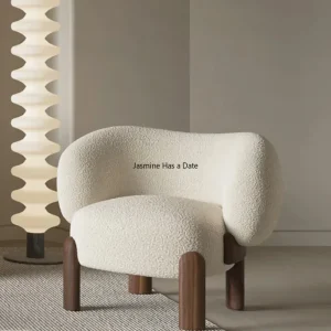 Bắc Âu Đơn Ghế Phòng Khách Châu Âu Nhà Thiết Kế Sofa Nội Thất Phòng Khách Ban Công Ghế Bành Gỗ Chắc Chắn Ghế Sofa Giải Trí