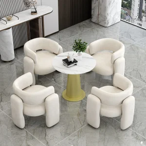 Bắc Âu Ghế Phòng Khách Phòng Chờ Tầng Trắng Lười Phòng Khách Cao Cấp Ghế Bành Hiện Đại Salon Cadeira Game Thủ Nội Thất Gia Đình MQ50KT - Hình 2