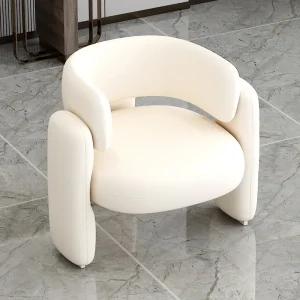 Bắc Âu Ghế Phòng Khách Phòng Chờ Tầng Trắng Lười Phòng Khách Cao Cấp Ghế Bành Salon Hiện Đại Nội Thất Gia Đình - Hình 4