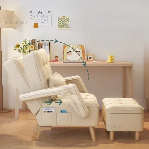 Bắc Âu Ghế Phòng Khách Phòng Ngủ Chống Bẹp Đầu Phòng Chờ Ghế Gấp Ghế Phòng Khách Thư Giãn Lười Massage Chaise Đồ Nội Thất - Hình 3