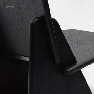 Bắc Âu Gỗ Chắc Chắn Ghế Phòng Khách Phòng Ngủ Nhà Thiết Kế Giải Trí Ghế Bành Wabi-Sabi Nội Thất Gia Đình Tối Giản Ghế Sofa Đơn Y - Hình 4