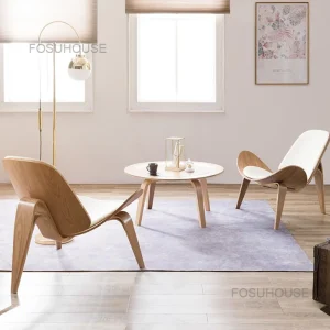 Bắc Âu Nhà Thiết Kế Ghế Sofa Ghế Phòng Khách Nội Thất Gia Đình Vỏ Ghế Giải Trí Smile Ghế Máy Bay Đơn Sofa Ghế Bành Z - Hình 2