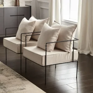 Bắc Âu Sắt Ghế Phòng Khách Ban Công Ghế Sofa Đơn Tối Giản Thiết Kế Sofa Lười Nội Thất Phòng Khách Giải Trí Ghế Bành - Hình 3