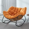 Bắc Âu Sắt Lười Ghế Phòng Khách Nhà Mây Sofa Ghế Giải Trí Hiện Đại Tầng Ban Công Phòng Chờ Hình Hoa Đính Đá Ghế Ngả