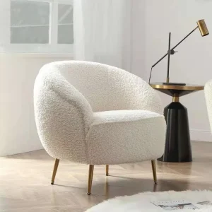 Bắc Âu Thịt Cừu Nhung Ghế Phòng Khách Nội Thất Gia Đình Giải Trí Ban Công Căn Hộ Nhỏ Ghế Sofa Lưng Cao Ghế Sofa Đơn