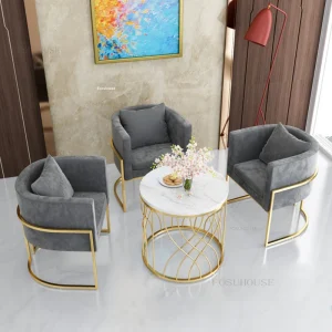 Bắc Âu Tựa Lưng Ghế Phòng Khách Cao Cấp Đơn Sofa Ghế Thiết Kế Giải Trí Ghế Bành Sáng Tạo Tiếp Nhận Đàm Phán Ghế B - Hình 2
