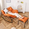 Bắc Âu Vải Ghế Phòng Khách Nội Thất Phòng Khách Hình Hoa Đính Đá Đèn Sang Trọng Thoải Mái Hộ Gia Đình Sofa Lười Phòng Chờ Ghế