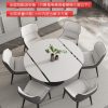 Bàn Ăn bàn tròn biến nhà gia đình hiện đại gấp đơn giản kính đa chức năng bàn biến dạng