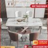 Bàn ăn bằng đá hiện đại phù hợp với mọi không gian bếp.