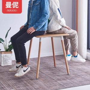 Bàn ăn bằng gỗ hình mặt đen tiếp nhận Bàn tròn Bàn tròn bằng gỗ phòng khách ban công bình thường Bàn vuông Bàn cà phê - Hình 4