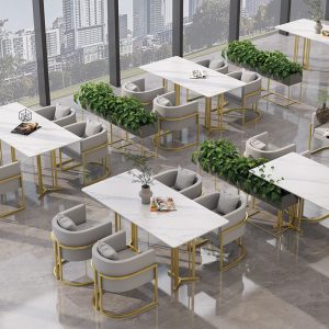 Bàn ăn Café Casual card card Ghế thương lượng - Hình 2