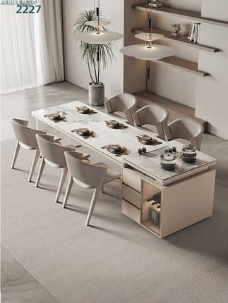 Bàn ăn cao cấp nhập khẩu, mặt bàn đá bền đẹp, dễ vệ sinh. - Hình 5 Bàn ăn cao cấp nhập khẩu, mặt bàn đá bền đẹp, dễ vệ sinh. - Hình 5