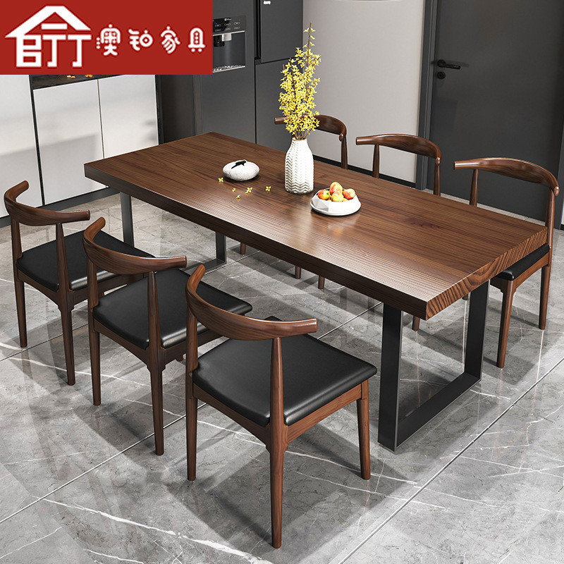 Bàn ăn chữ nhật gia đình nhỏ bằng bạch kim của Úc Phòng khách Bàn ăn nhiều người Khách sạn B&B Bộ bàn ghế ăn bằng gỗ nguyên khối của Mỹ - Hình 2 Bàn ăn chữ nhật gia đình nhỏ bằng bạch kim của Úc Phòng khách Bàn ăn nhiều người Khách sạn B&B Bộ bàn ghế ăn bằng gỗ nguyên khối của Mỹ - Hình 2