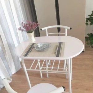 Bàn ăn chung cư nhỏ 1 Bàn 2 ghế cho thuê nhà ban công chung cư đơn giản hiện đại mini Bàn nhỏ 2 người - Hình 2