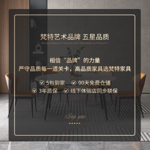 Bàn ăn có thể thu vào bằng đá phiến đá đơn giản hiện đại nhẹ nhàng sang trọng cho gia đình bàn ăn hộ gia đình đa năng bàn tròn có thể thay đổi - Hình 4