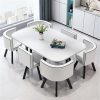 Bàn ăn Cửa hàng đơn giản tiếp khách họp bàn đàm phán ghế có thể chứa văn phòng bàn hội nghị nhỏ bàn ăn thông thường cho 6 người