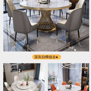Bàn ăn đá cẩm thạch nhập khẩu. - Hình 5