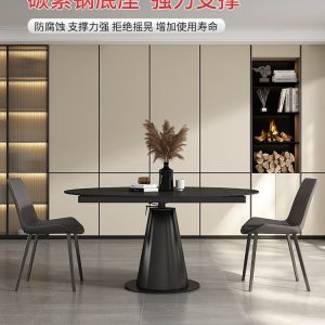 Bàn ăn đa năng hình tròn gập gọn được - Hình 3