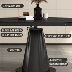 Bàn ăn đa năng hình tròn gập gọn được - Hình 5