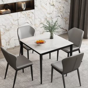 Bàn ăn đá phiến hiện đại, thiết kế nhỏ gọn tiện lợi. - Hình 4