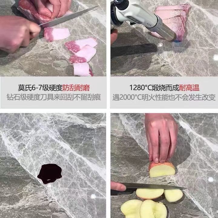 Bàn ăn đá phiến phong cách Ý và ghế kết hợp phòng ăn nhỏ nhà hiện đại đơn giản phong cách sang trọng bề mặt sáng bàn ăn chữ nhật - Hình 2 Bàn ăn đá phiến phong cách Ý và ghế kết hợp phòng ăn nhỏ nhà hiện đại đơn giản phong cách sang trọng bề mặt sáng bàn ăn chữ nhật - Hình 2