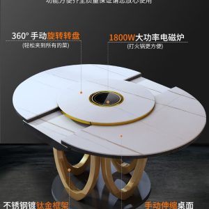 Bàn ăn đá phiến sang trọng nhập khẩu. - Hình 2