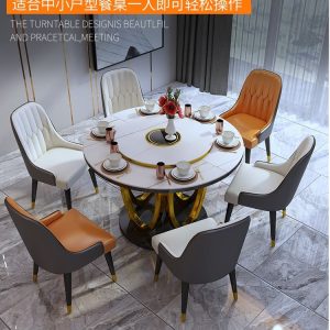 Bàn ăn đá phiến sang trọng nhập khẩu.