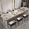 Bàn ăn đảo đá phiến tất cả trong một hộ gia đình bàn ăn kích thước lớn ánh sáng sang trọng lưu trữ cao cấp bàn ghế ăn kết hợp đơn giản hiện đại