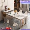 Bàn ăn đảo đá phiến tất cả trong một hộ gia đình nhỏ Bàn ăn tối giản hiện đại Bàn ăn nhẹ sang trọng kiểu Ý Bàn ăn bằng đá phiến có thể thu vào