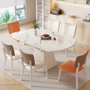 Bàn ăn Di Động Bàn Ăn Sang Trọng Trang Điểm Coffe Mộc Mạc Phòng Khách Bàn Ăn Hiện Đại Bản Sao Muebles De Cocina Nội Thất HDH - Hình 3