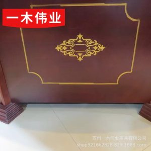 Bàn ăn điện khách sạn bàn tròn lớn 20 người bàn lẩu hộp bàn ăn gỗ không rắn Bàn tròn điện lớn bàn xoay - Hình 4