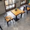 Bàn ăn gỗ đặc của Mỹ cafe snack bar Bàn ghế log Bàn ăn Bàn ăn gia đình hiện đại