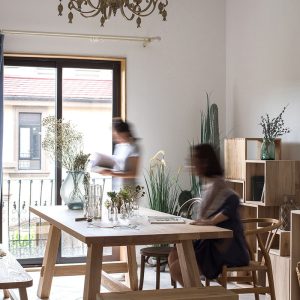 Bàn ăn gỗ tần bì theo phong cách wabi-sabi Bắc Âu homestay khách sạn nhà cà phê phòng khách nhà hàng sang trọng Bàn ăn gỗ đặc - Hình 3