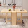 Bàn ăn gỗ thông gấp chung cư nhỏ đơn giản hiện đại gấp chữ nhật 140 nội thất Bàn ăn đa năng