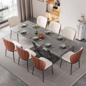 Bàn ăn hình chữ nhật, đa chức năng gấp gọn được