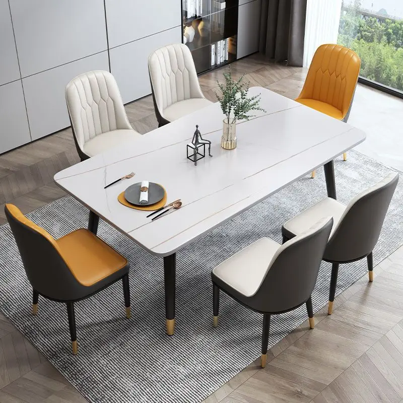 Bàn Ăn Hình Chữ Nhật Trắng Bắc Âu Tối Giản Đá Cẩm Thạch Bàn Ăn Hiện Đại Ý Muebles Para El Hogar Nội Thất Gia Đình Bàn Ăn Hình Chữ Nhật Trắng Bắc Âu Tối Giản Đá Cẩm Thạch Bàn Ăn Hiện Đại Ý Muebles Para El Hogar Nội Thất Gia Đình