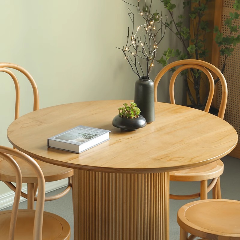 Bàn ăn kiểu khúc gỗ gia đình Bàn tròn phong cách wabi sabi Bàn ghế gỗ cứng bảng đá Bàn tròn giải trí quán cà phê Bàn đàm phán - Hình 3 Bàn ăn kiểu khúc gỗ gia đình Bàn tròn phong cách wabi sabi Bàn ghế gỗ cứng bảng đá Bàn tròn giải trí quán cà phê Bàn đàm phán - Hình 3