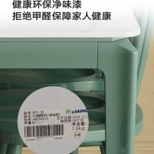 Bàn ăn mặt bàn đá phiến, chân bàn gỗ nhập khẩu. - Hình 3