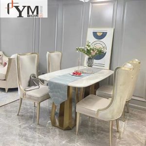 Bàn ăn mặt đá nhập khẩu. - Hình 2
