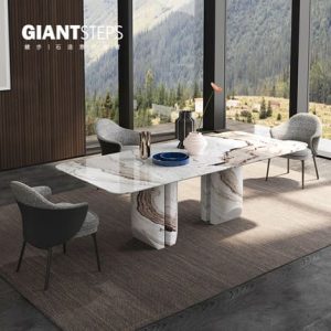 Bàn ăn mặt đá phiến cao cấp nhập khẩu.