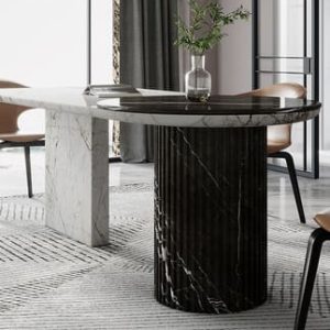 Bàn ăn mẫu mới nhất bằng đá cẩm thạch nhập khẩu. - Hình 2