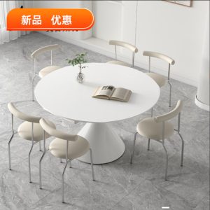 Bàn Ăn màu trắng tinh khiết tấm đá mờ bàn ăn xoay kính gấp waltz bàn ăn vuông sang tròn bàn đa năng