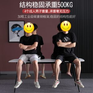 Bàn ăn nhà gia đình bàn ăn hiện đại tối giản lưới đỏ tối giản ánh sáng sang trọng tấm đá kết hợp bàn ăn và ghế - Hình 4
